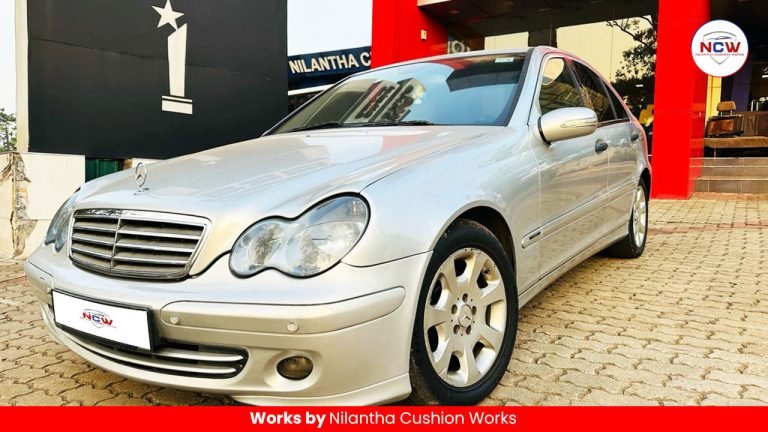 Enhance Your Mercedes Benz C230 with Expert Cushion Repair & Leather Seat Cover Installation by Nilantha Cushion Works!